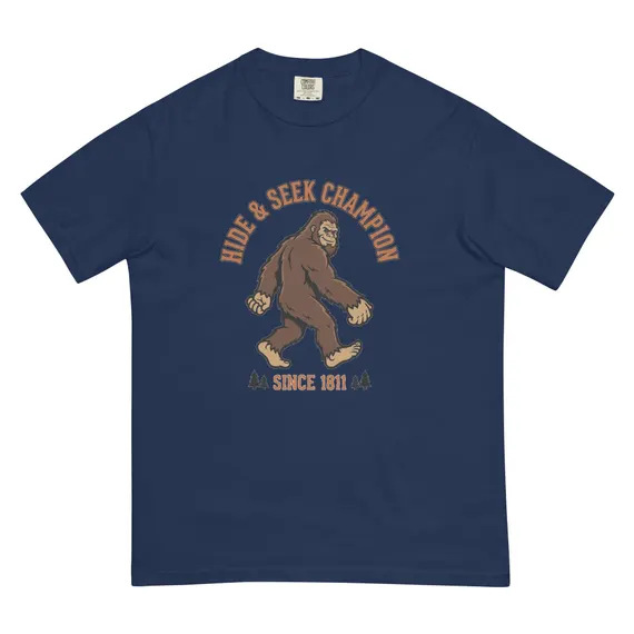 Bigfoot Hide and Seek Champion Since 1811 Funny Sasquatch T-Shirt