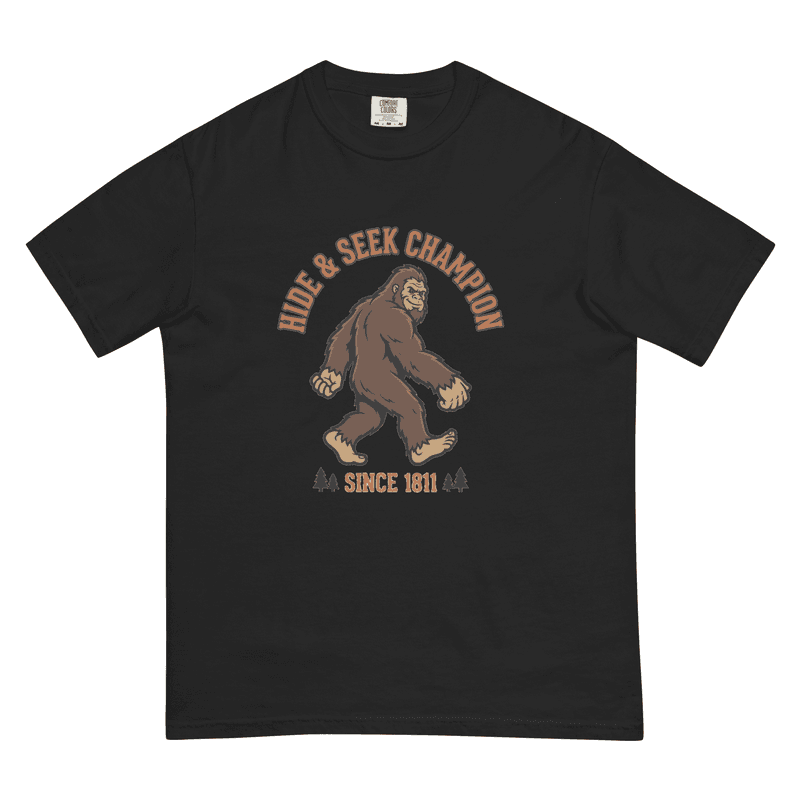 Bigfoot Hide and Seek Champion Since 1811 Funny Sasquatch T-Shirt