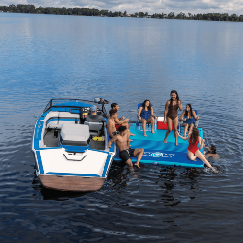 WOW Watersports 10'x8'x6" Drop Stitch Vacation Station Dock w Handles - Image 9