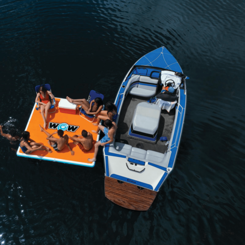 WOW Watersports Drop Stitch Vacation Station Dock w Deckpad - Image 4