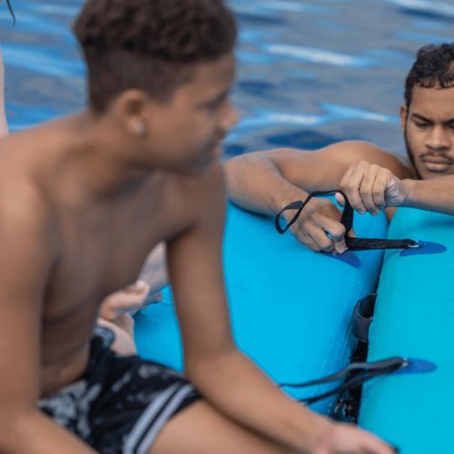 WOW Watersports 10'x8'x6" Drop Stitch Vacation Station Dock w Handles - Image 5