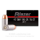 40 S&W - 180 gr TMJ Cleanfire - Blazer - 1000 Rounds