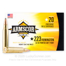 223 Rem - 55 Grain PSP - Armscor USA - 1000 Rounds