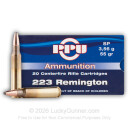 223 Rem - 55 Grain SP - Prvi Partizan - 1000 Rounds