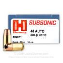 45 ACP - 230 Grain XTP - Hornady Subsonic - 200 Rounds