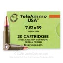 7.62x39 - 124 Grain FMJ - Tela Impex - 20 Rounds
