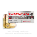 45 ACP - 230 Grain BEB - Winchester WinClean - 50 Rounds - LE Trade-In
