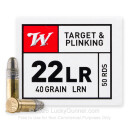22 LR - 40 Grain LRN - Winchester USA - 5000 Rounds
