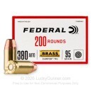 380 Auto - 95 Grain FMJ - Federal Champion - 200 Rounds