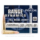 7.62x39 - 123 Grain FMJ - Fiocchi - 500 Rounds