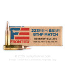 223 Rem - 68 Grain BTHP Match - Hornady Frontier - 500 Rounds