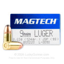 9mm - 124 Grain JSP - Magtech - 1000 Rounds