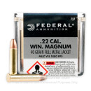 22 WMR - 40 Grain FMJ - Federal Champion - 3000 Rounds