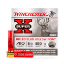 410 Bore - 2-1/2" 1/5oz. HP Rifled Slug - Winchester Super-X - 250 Rounds