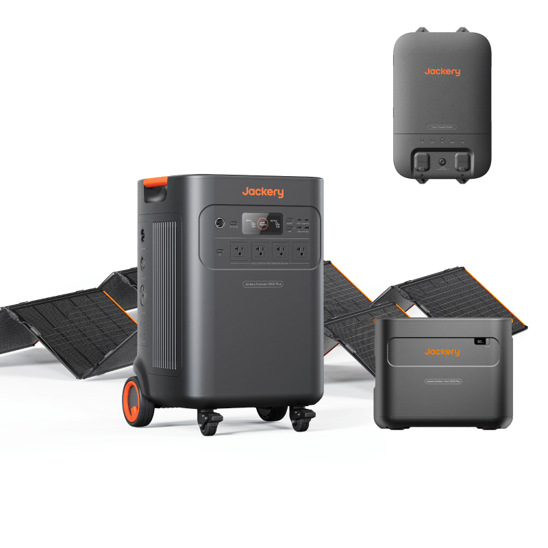 Jackery Explorer 5000 Plus (10kWh) + SolarSaga 500 X x 2 + Smart Transfer Switch