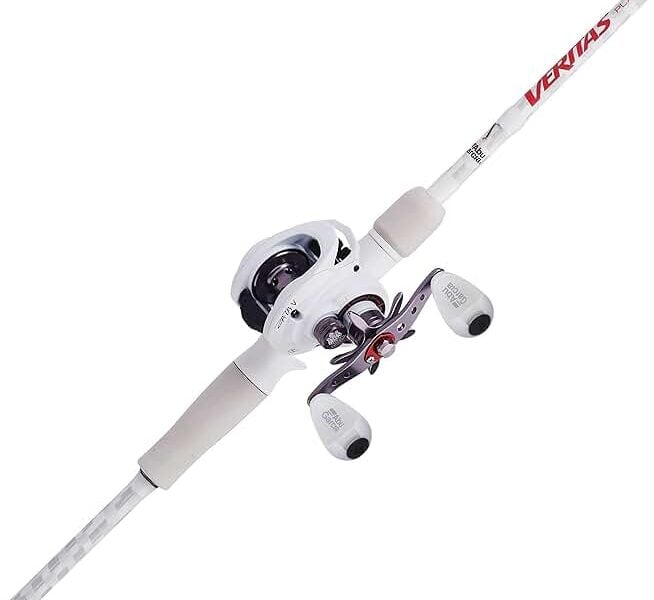 Abu Garcia Veritas Low Profile Baitcast Reel and Fishing Rod Combo