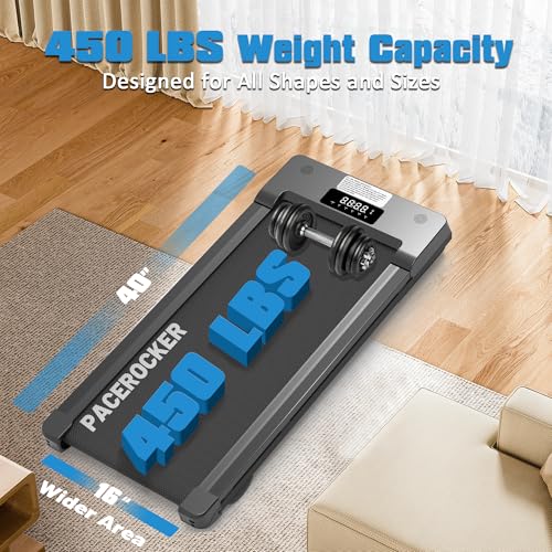 Walking Pad Treadmill with 12% 9-Level Auto Incline, 450 lbs Capacity Bluetooth Speaker Under Desk Treadmills for Home Hiking, 5 MPH - Image 6