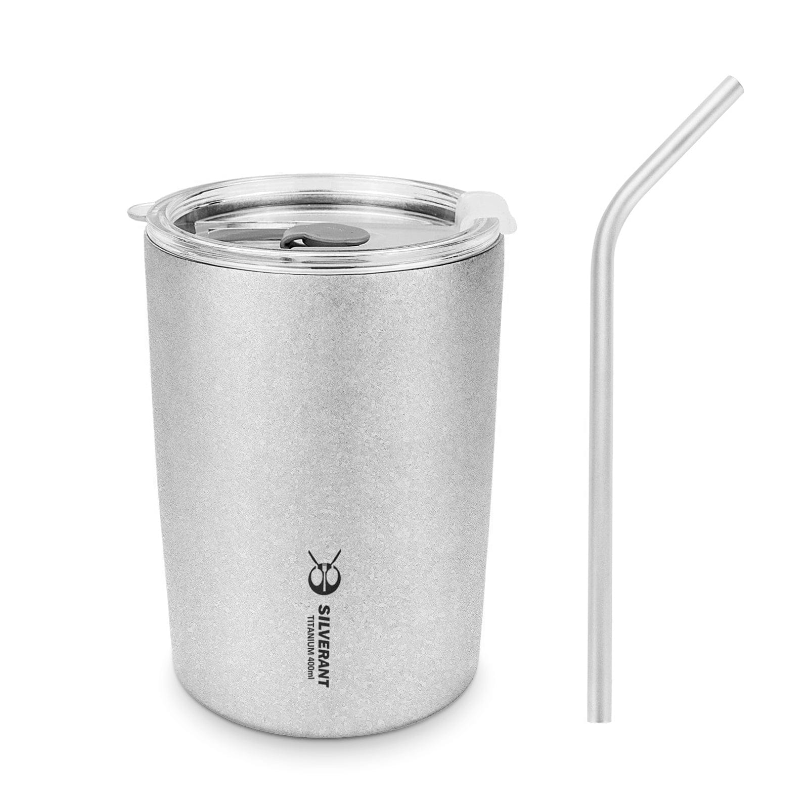 Ultralight Titanium Double-Wall Coffee Cup 400ml/14 fl oz - Crystallized Finish