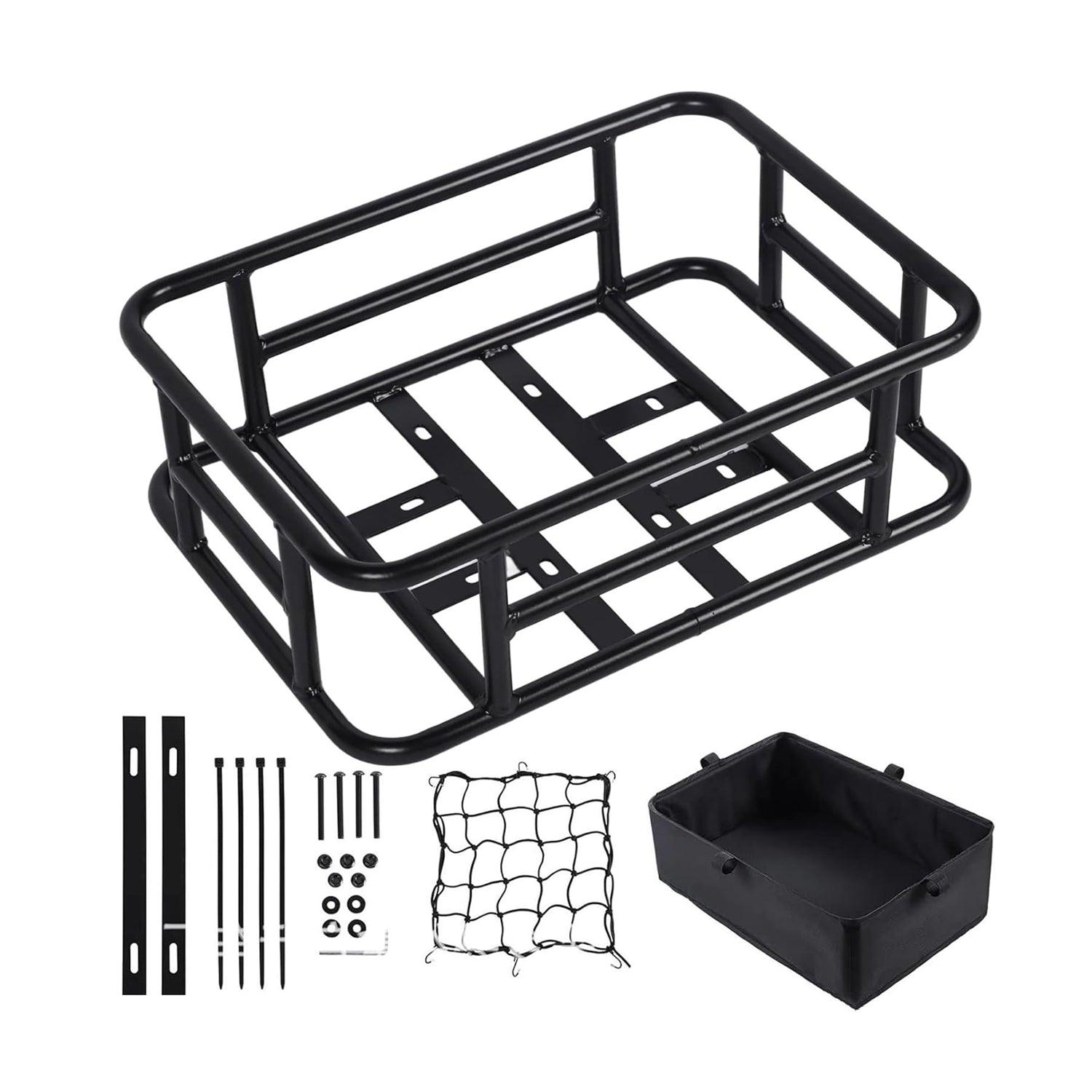 Vanpowers Bike Rear Cargo Rack Basket For Cargo E-Bikes - Basket Kit