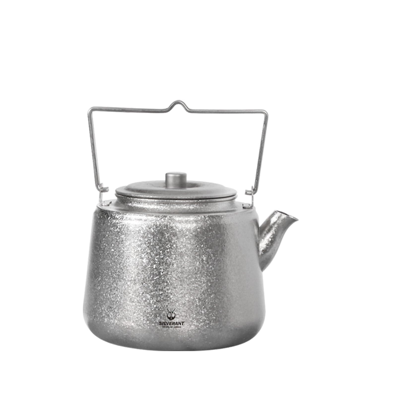 Titanium Bushcraft Kettle - Crystallized Finish - Large Kettle 1500ml/50.72 fl oz