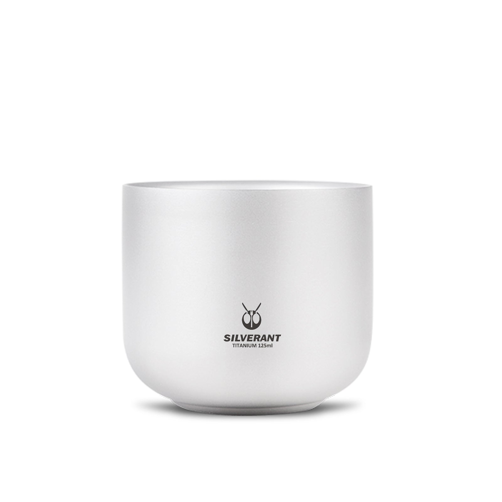 Titanium Double Wall Cup 125ml/4.22 fl oz - Titanium Tea Cup Double Wall 125ml/4.22 fl oz - Sandblasted