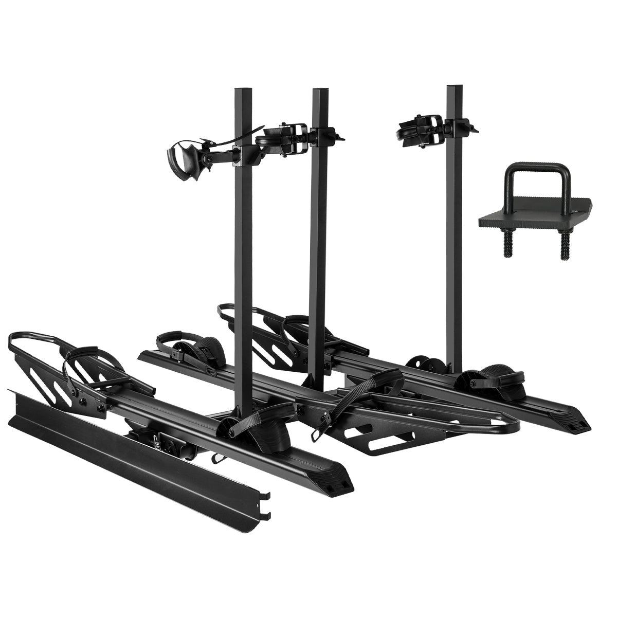 3-Bike Hitch E-Bike Rack with Ramp, Foldable - Missouri Warehouse