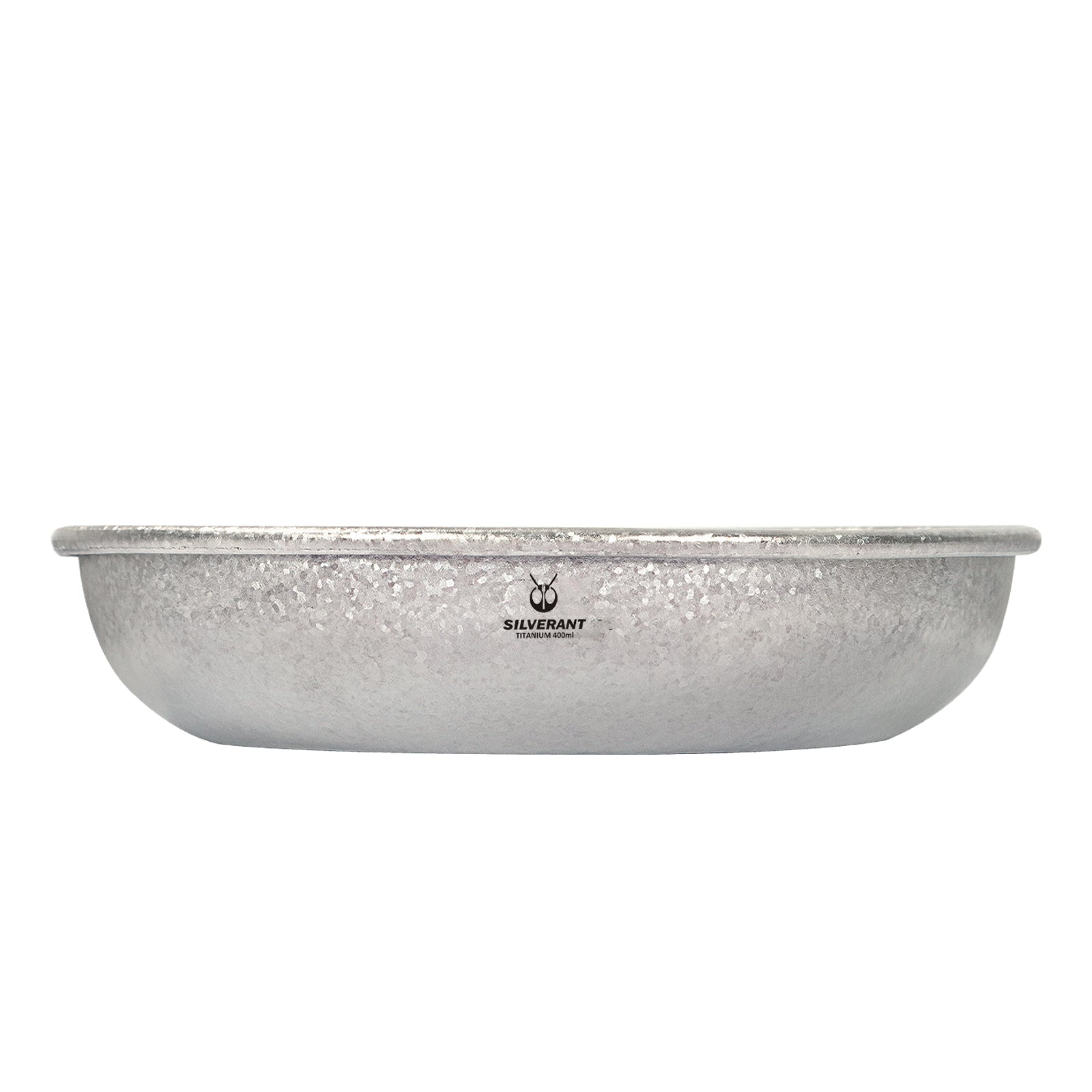 Titanium Camping Plate - Crystallized Finish - Medium - 400ml/13.53 fl oz