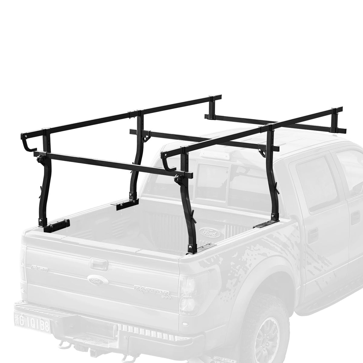 Full Size Truck Ladder Rack, 1000 LBS Capacity, 45'' to 66'' Width Range - Missouri Warehouse