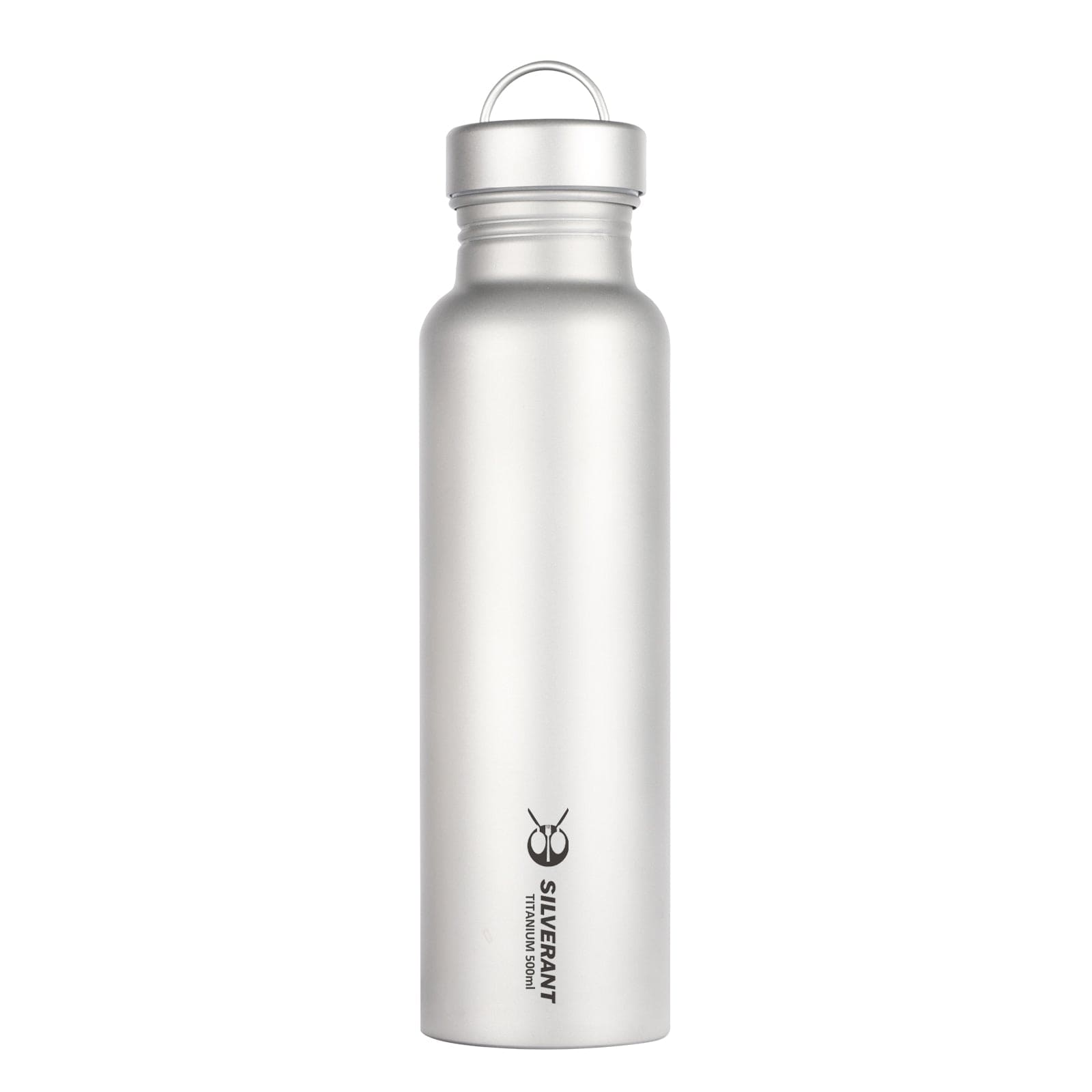 Round Titanium Water Bottle - 500ml/17.6 fl oz & 800ml/28.1 fl oz - 500ml/17.6 fl oz Round Bottle