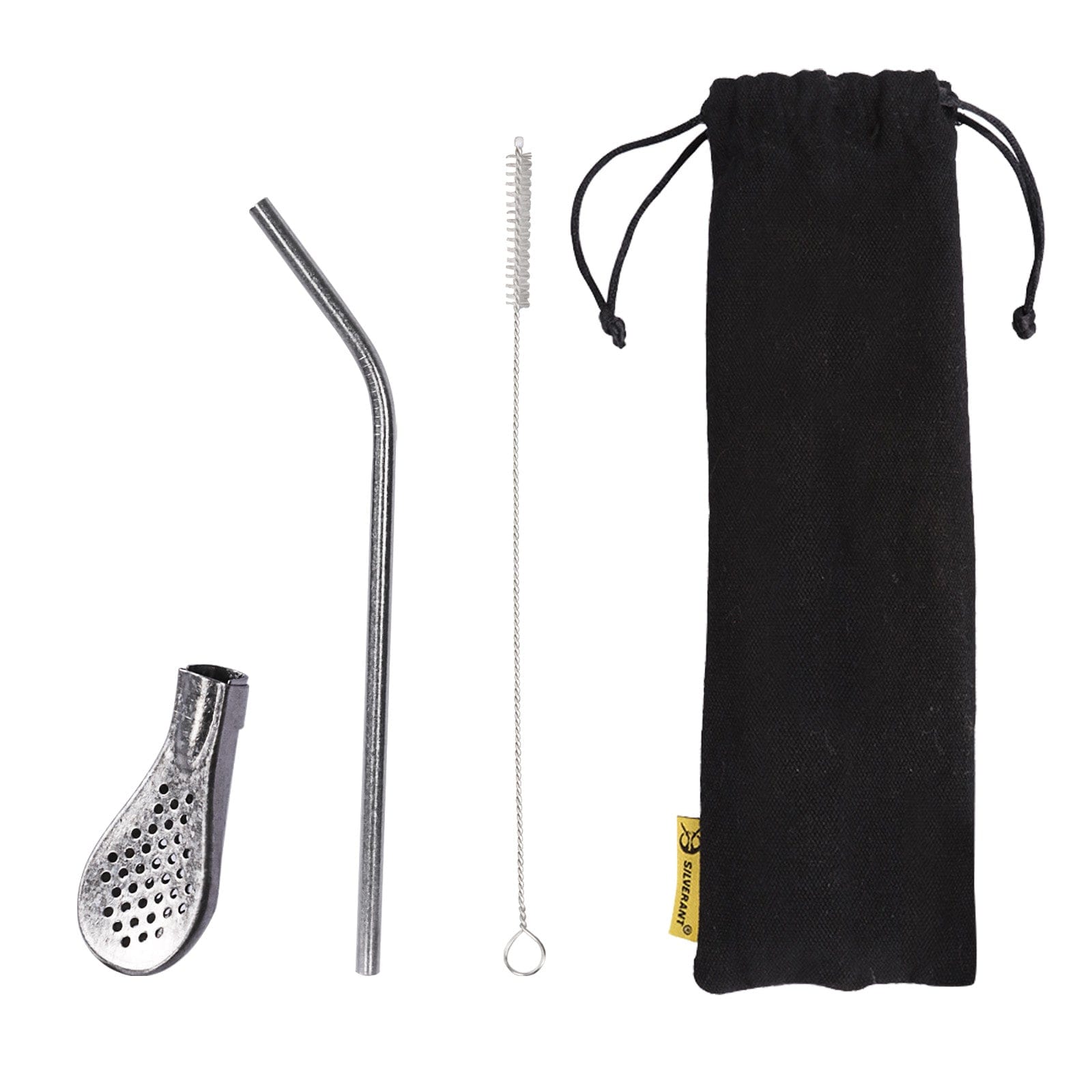 Ultralight Titanium Straws - Crystallized Titanium Straw With Strainer - Long