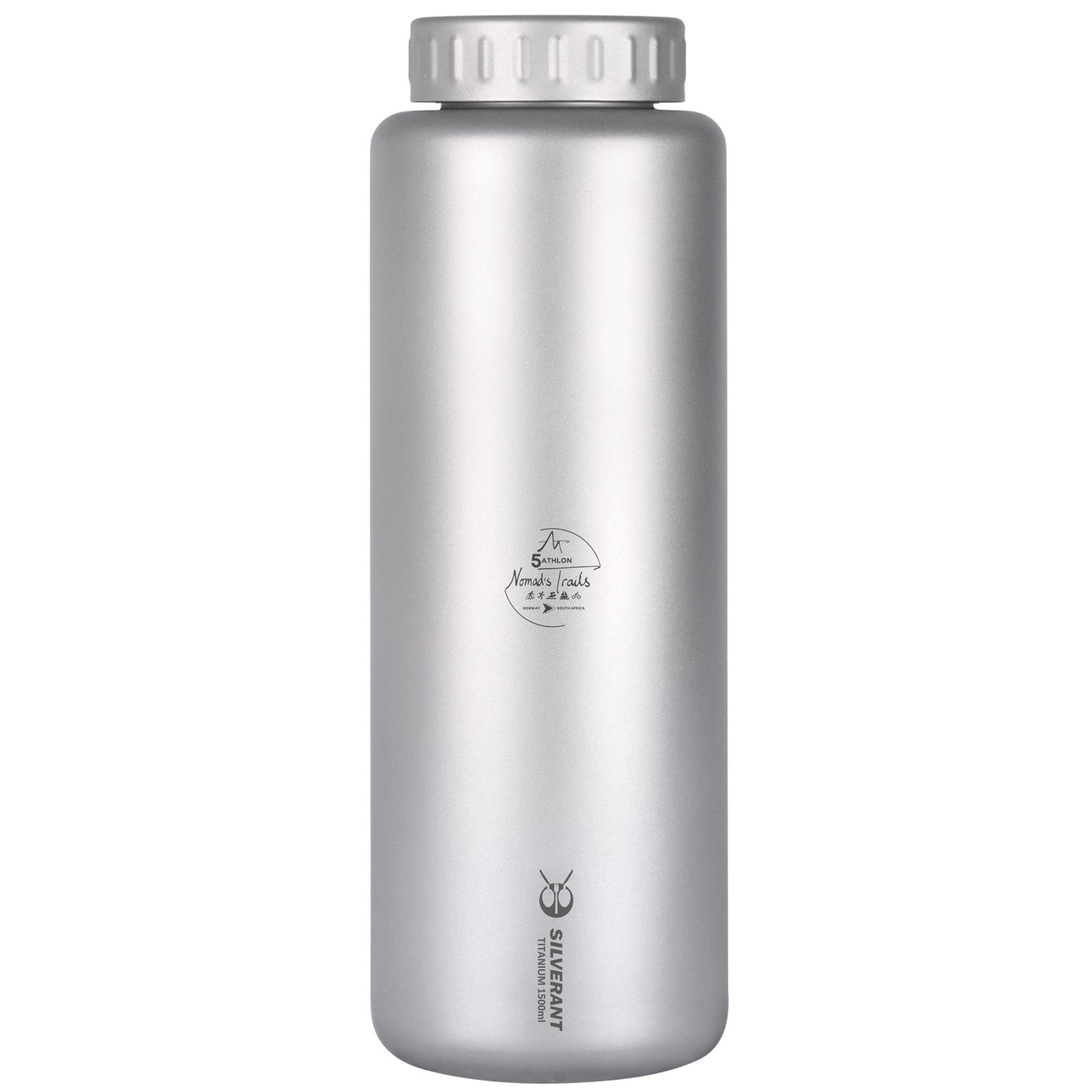 SilverAnt X 5Athlon Nomads Trails - Large Wide Mouth Titanium Water Bottle