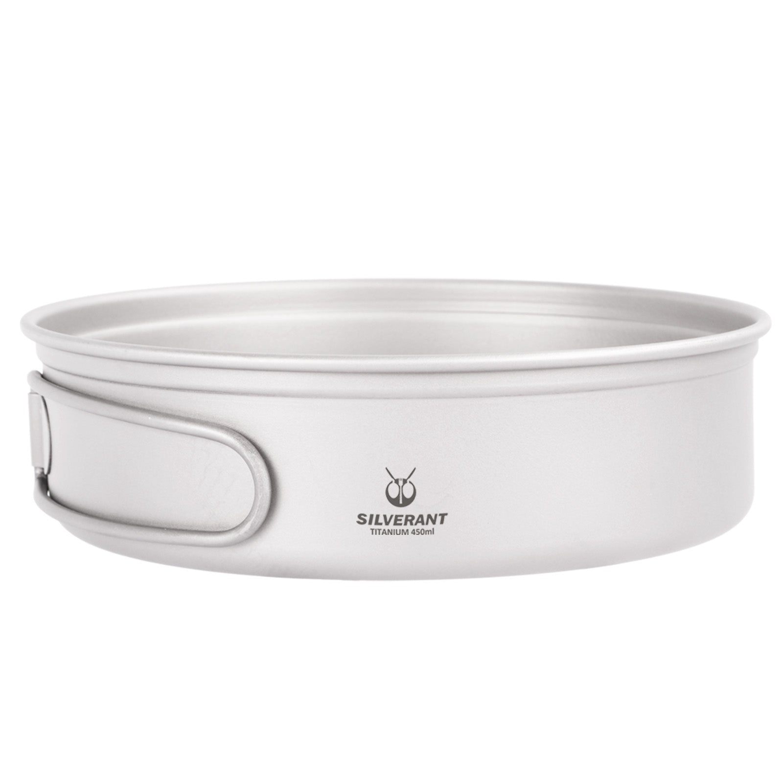 Ultralight 2-Piece Titanium Cookware Set - Titanium Frying Pan 450ml/15.2 fl oz (Single Pan Only)