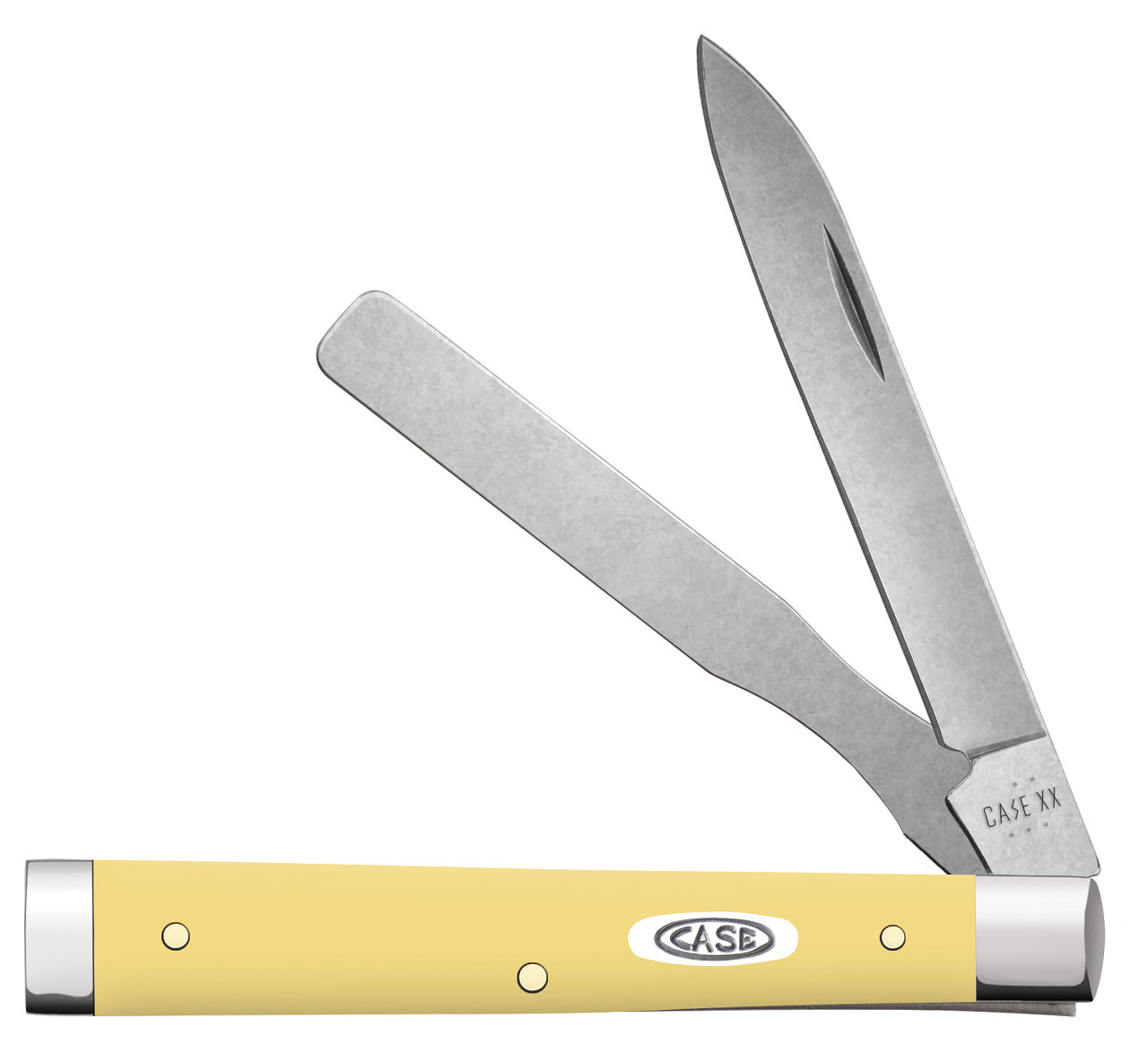 Case XX 81087 Baby Doc (Yellow Synthetic, Tru-Sharp, Spear/Spatula, Mirror Polished) Pocket Knife
