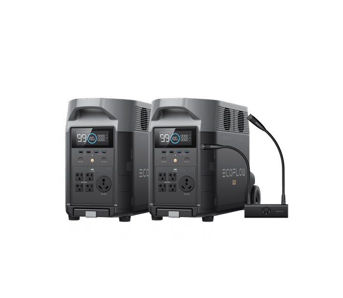 EcoFlow DELTA Pro*2 + Double Voltage Hub