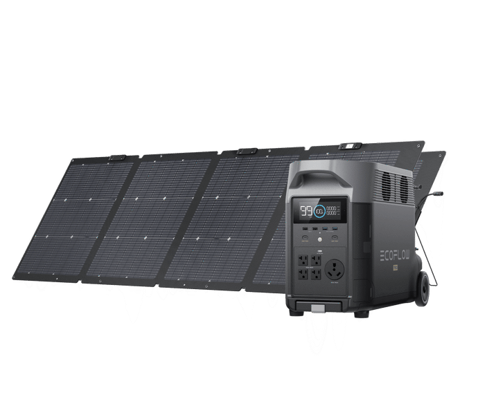 EcoFlow DELTA Pro + 2 x 220W Portable Solar Panels