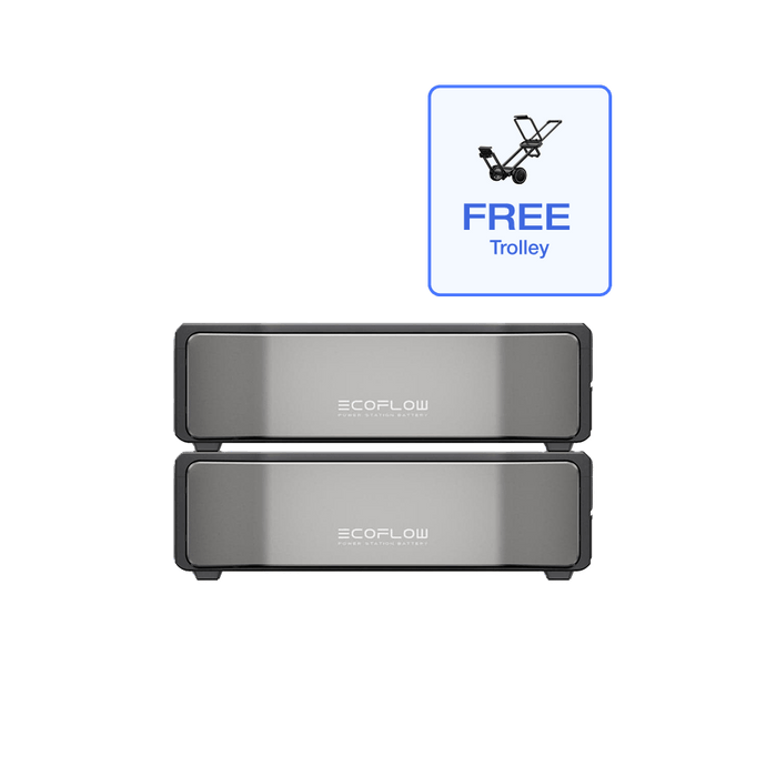 EcoFlow 2 x DELTA Pro Ultra Smart Extra Battery + Free Trolley - Flash Sale