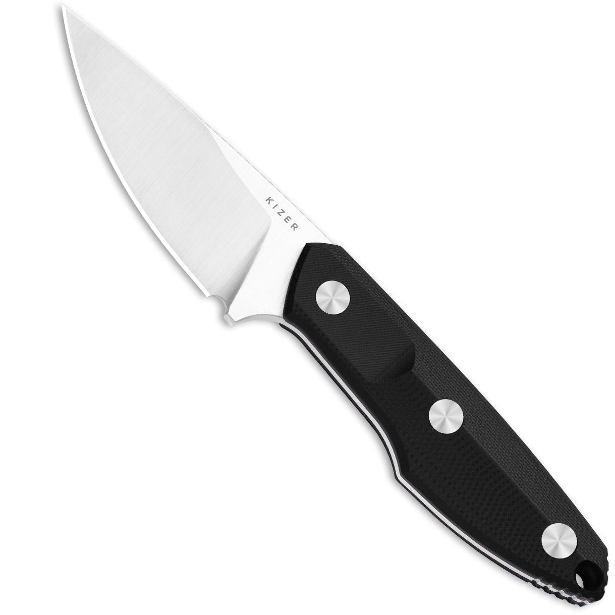 Kizer 1087A1 Splinter (AEB-L, Drop Point, Satin, G10, Sheath) Fixed Blade Knife