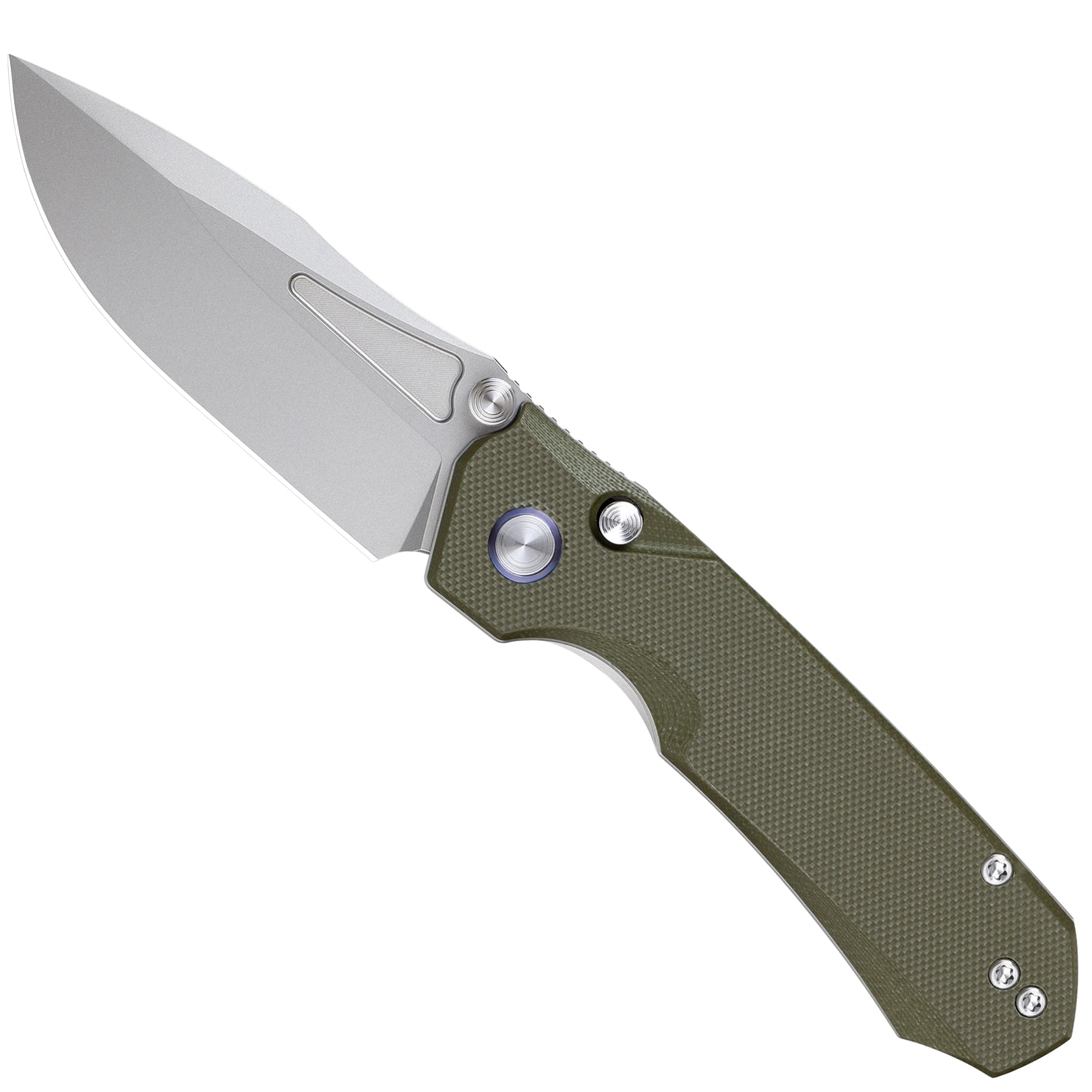 Remette MC25A RT-Rhino (14C28N, Drop Point, Stonewashed, Micarta) Pocket Knife