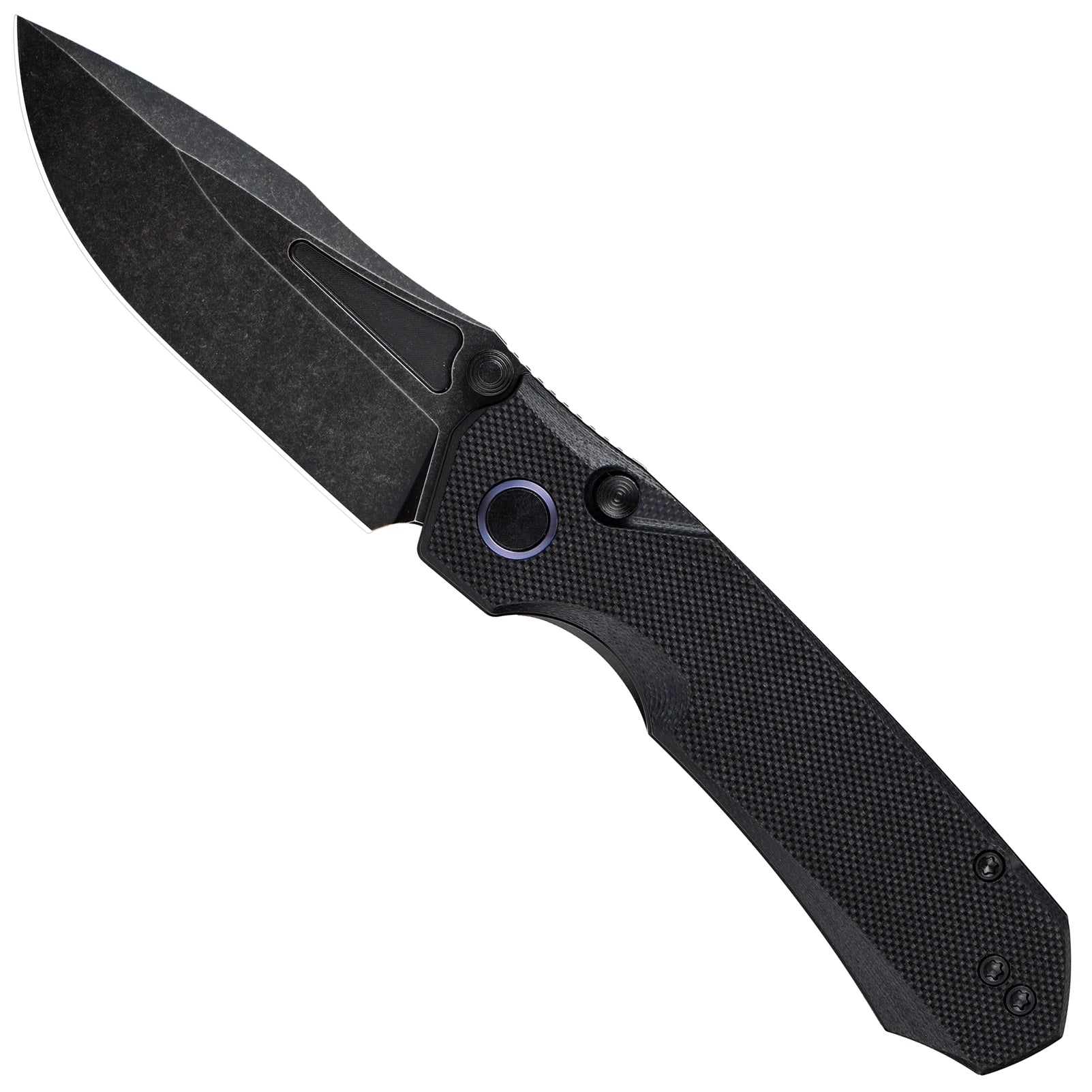 Remette MC25B RT-Rhino (14C28N, Drop Point, Stonewashed, Micarta, Black) Pocket Knife