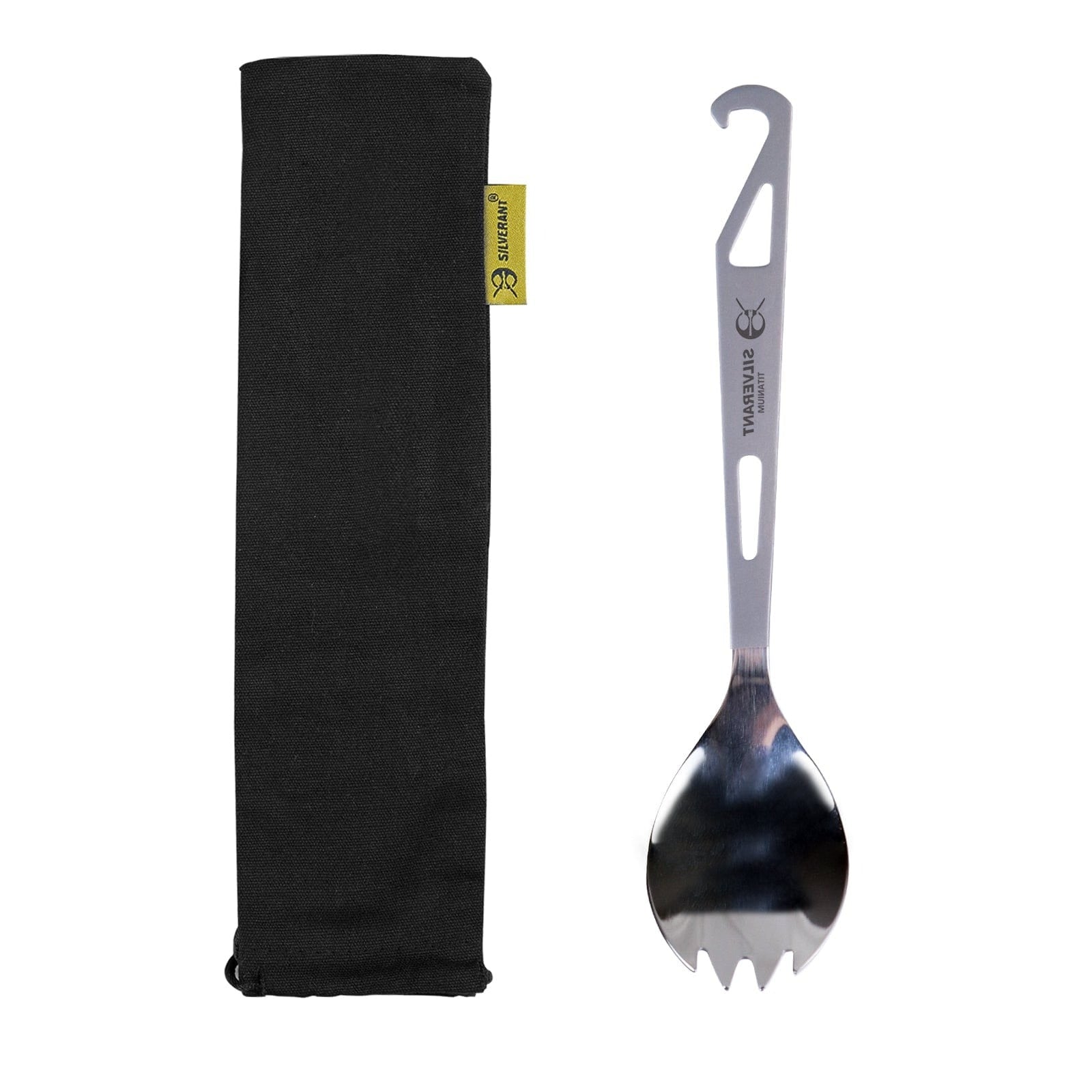 Ultralight Titanium Spork with Bottle Opener - Polished