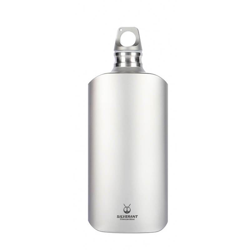 Ultralight Titanium Water Bottle 800ml/28.16 fl oz - Slim - 800ml Slim Sandblasted