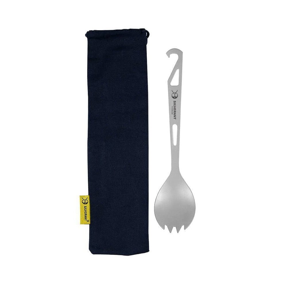 Ultralight Titanium Spork with Bottle Opener - Sandblasted