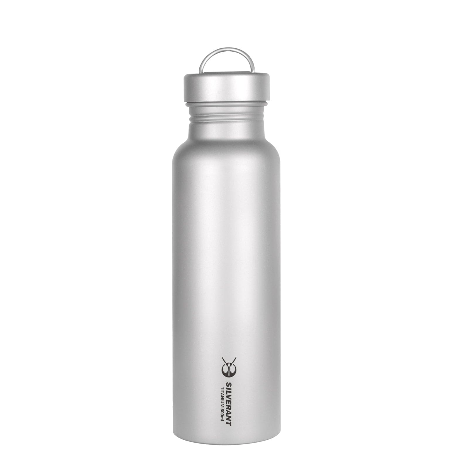 Round Titanium Water Bottle - 500ml/17.6 fl oz & 800ml/28.1 fl oz - 800ml/28.1 fl oz Round Bottle