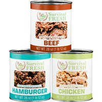 Mixed Meat 3 Can Sampler Pack By Survival Fresh Food